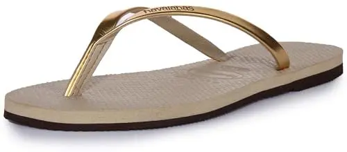 Produktbild: Havaianas - You Metallic, Bequeme, stylische und vielseitige Sandalen, Dünne Riemen mit Metallic-Finish, Kleiner Absatz, für Damen