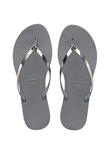 Produktbild: Havaianas - You Metallic, Bequeme, stylische und vielseitige Sandalen, Dünne Riemen mit Metallic-Finish, Kleiner Absatz, für Damen
