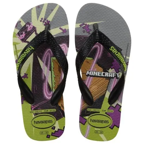 Produktbild: Havaianas Minecraft Mini Me, Unisex-Kinder Sandalen, Olive, 29/30 EU