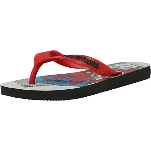Produktbild: Havaianas - Top Marvel Classics, bequem, leicht und langlebig, Flip-Flops, Marvel Superhero Comic Print, Herren, Schwarz, 35/36 EU