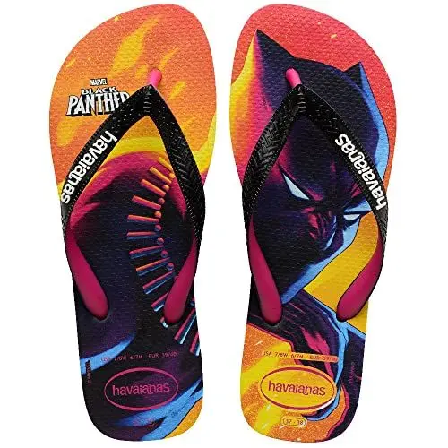 Produktbild: Havaianas Top Marvel Flip Flops Unisex, Schwarz/Rosa Elektrisch, 43/44 EU