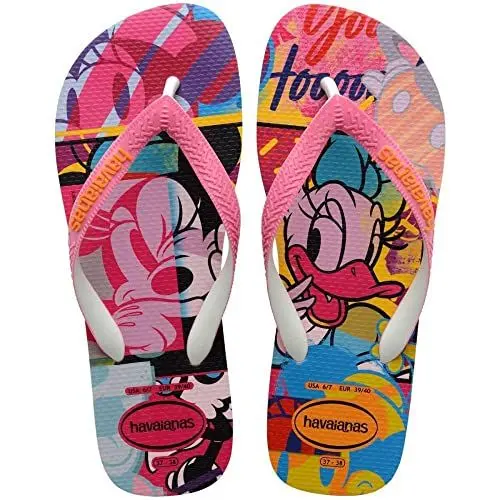 Produktbild: Havaianas – Disney Stylish, bequeme, leichte und strapazierfähige Badelatschen, Disney- und Pixar-Designs, breite Riemen, Unisex Erwachsene