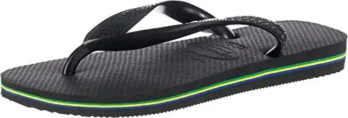 Produktbild: Havaianas Unisex Kinder Brasil Logo (Mini Me) Zehentrenner, Schwarz, 27/28 EU
