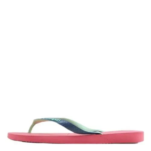 Produktbild: Havaianas - Top Mix, Bequeme, Robuste und Leichte Badelatschen mit Brasilianischer Flagge, Zweifarbigen Riemen und Rutschfesten Sohlen, Unisex Erwachsene