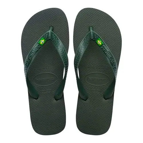 Produktbild: Havaianas - Top Brasil, Bequeme, Robuste und Leichte Badelatschen, mit Rutschfesten Sohlen, Brasilien-Flagge auf den Riemen, Unisex Erwachsene