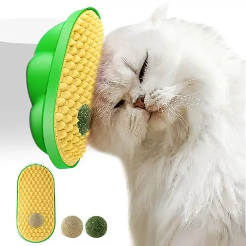 Produktbild: Havenfly Katzenminze Ball an die Wand Kleben, Selbstklebende Katzenminze mit Katzensnacks für Katze, Katzenminze Spielzeug für Massage & Selbstpflege