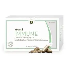 Produktbild: håvsund IMMUNE Aktivkomplex (60 Kapseln) • Immunsystem unterstützen • Vitamin C & Zink • Colostrum & Cranberry Kapseln • Wichtige Vitamine & Mineralien • Immunkomplex 