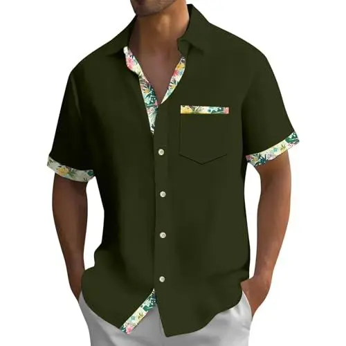 Produktbild: Hawaii-Streifen Kurzarm Pirate Shirts Mallorca Tshirt Bad Taste Outfit Herren Anzug Hawaii Five oh Herren Sommer Kurzarm-t-Shirt Batik Shirt Herren pinkes Tshirt Hawaii Hemd Frauen Hawaii Hemd lustig