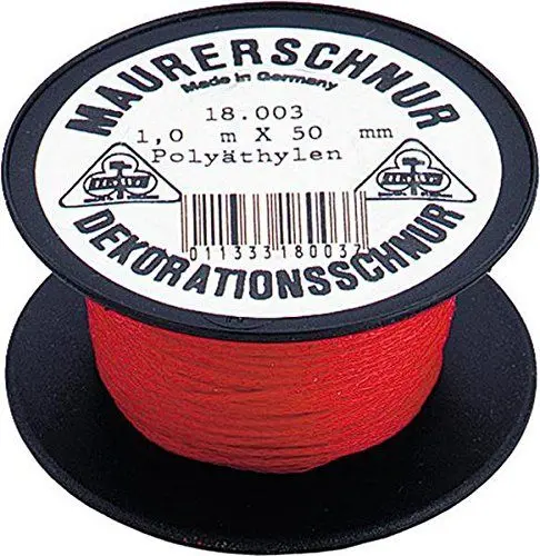 Produktbild: HaWe 18003 Maurerschnur 50mx1mm aus Polypropylen in rot