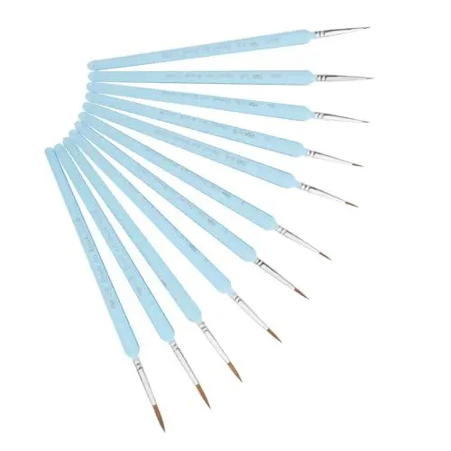 Produktbild: HAWILLOSCH 11-teiliges Künstlerpinsel-set Pinselset Für Feine Details Miniatur-kunstpinsel Für Acrylmalerei Ölmalerei Pinselset Für Feine Details