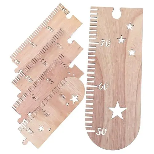 Produktbild: HAWILLOSCH 1 Satz Höhenlineal für Kinder faltbare Messlatte Wachstumsdiagramm für die Wand kinderzimmer wanddeko wandpolsterung kinderzimmer Höhenmessung Diagramm der Wachstumshöhe Holz