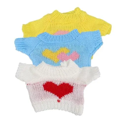 Produktbild: HAWILLOSCH 3st Zubehör Für Puppenpullover Zartes Puppendekor Mädchenpuppe Kleidung Tragen Austauschbare Puppenkleidung Wiederverwendbare Puppenkleidung Grundlegendes Puppenoutfit Buggy Garn