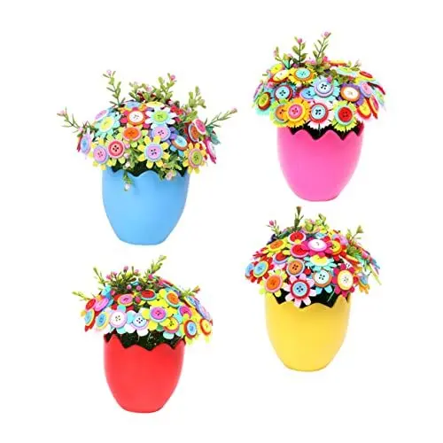 Produktbild: HAWILLOSCH 4 Teiliges Blumenstrauß Herstellungsmaterial Bastelset Für Frühlingsstrauß Bastelset DIY Blumenstrauß Selbstgemachte Ornament Sets DIY Bastelsets Bastelset Für Kunststoff