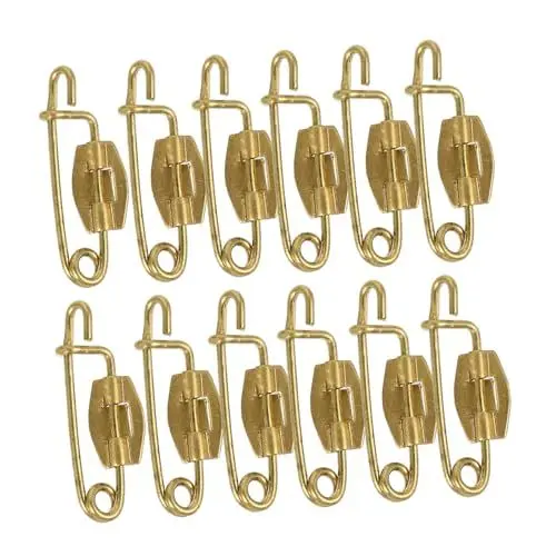 Produktbild: HAWILLOSCH Förmige Sicherheitsnadeln 50 Stück Badge Pin Bases Zum Basteln Deutscher Präzision