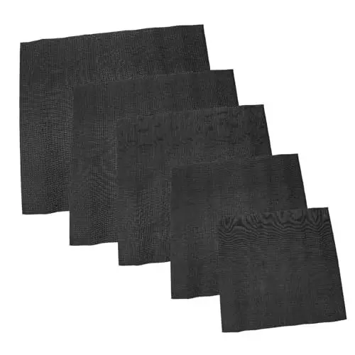 Produktbild: HAWILLOSCH 5st Kreuzstichtuch Sticktuch Tücher Nähen Stoff Zur Herstellung Von Kleidungsstücken Handarbeitsstoff Bastelstickstoffe Kreuzstichzubehör Stoff Nähen Sticktücher Baumwolle Black
