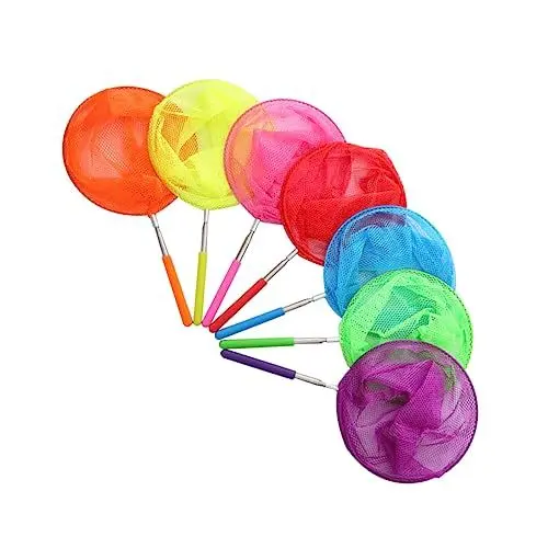 Produktbild: HAWILLOSCH 6st Einziehbares Netz Vogelnetz Outdoor-Spielzeug Für Kinder Schmetterlingsnetz Draußen Kinderspielzeug Kinder Spielset Fischnetz Fischernetze Für Kinder Fangnetz Netz Für Kinder