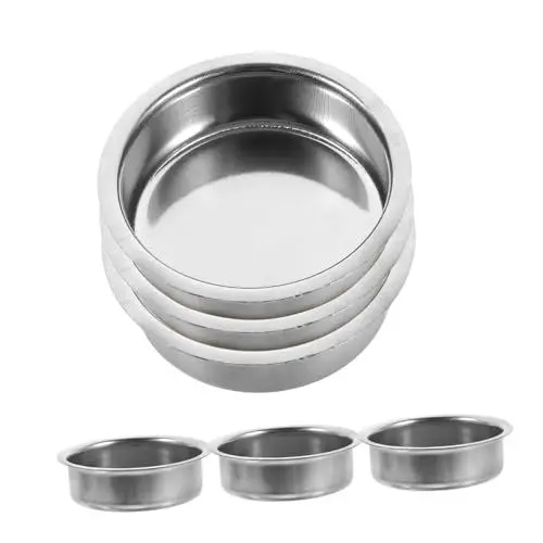 Produktbild: HAWILLOSCH 6st Räuchergefäß Weihrauchschale Aus Metall Teile Für Weihrauchbrenner Ersatz Für Räucherstäbchen Weihrauchplatte Aus Metall Weihrauchbrennerplatte Rostfreier Stahl Silver