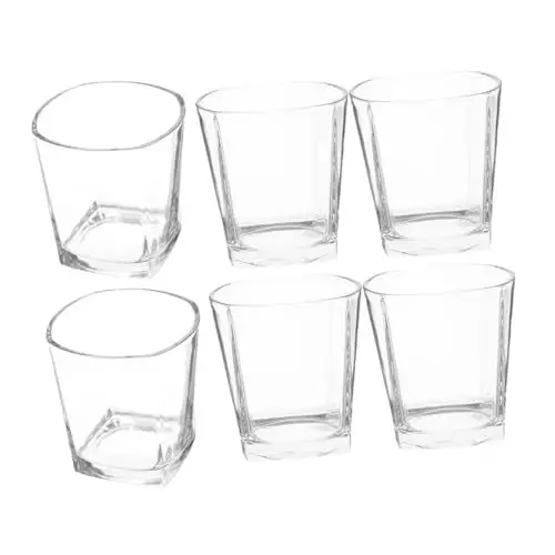 Produktbild: HAWILLOSCH 6-teiliges Geripptes Whiskygläser-set Trinkgläser-set 270 Ml Kurze Gläser Für Whisky Wein Cocktails Für Partys