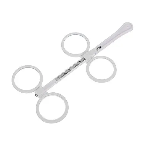 Produktbild: HAWILLOSCH Brillenzubehör ophthalmische Linse Flipper Pupillendistanz Lineal Sehtestlinse augentraining spiegelfolie 4-Objektiv Flip-Objektiv 4-linsiges Brillenglas Weiß