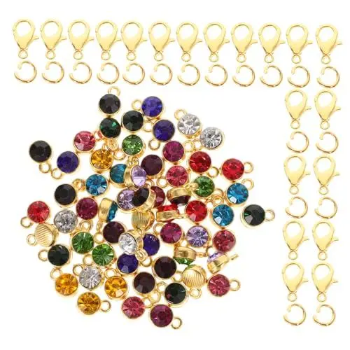 Produktbild: HAWILLOSCH Edelstein-charms Kristall-edelstein-anhänger Charms Diy-schmuckherstellungszubehör
