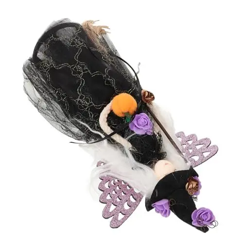Produktbild: HAWILLOSCH Hexenbaum-spitzenstern Halloween-partygeschenke Halloween-ornamente Küche Hexenpuppe Hängende Puppe Halloween-hexenpuppendekor Halloween-hexenpuppenverzierung Hexenfigur Stoff