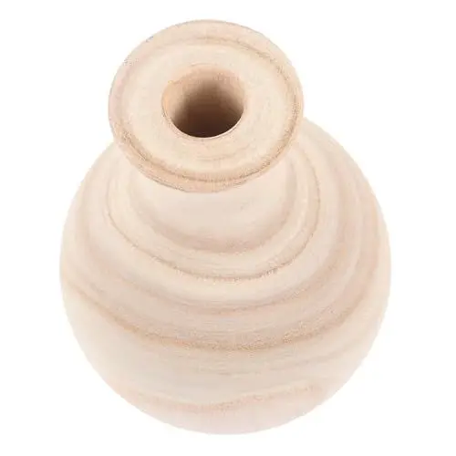 Produktbild: HAWILLOSCH Elegante Vase aus Holz dekorative Blumenvase rustikale Vase für das Blumenarrangement im Homeoffice auf dem Tisch verleiht EIN künstlerisches Flair