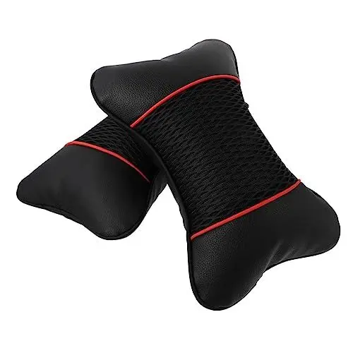 Produktbild: HAWILLOSCH 2er Set 3D Auto Kopfstütze Nackenstütze Für Optimalen Komfort Im Auto Ergonomisches Nackenkissen Für Reisen Und Den Täglichen Gebrauch