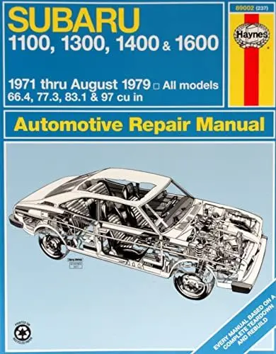 Produktbild: Haynes Subaru 1100, 1300, 1400, 1600 Manual, No. 237: '71 Thru '79 (Haynes Manuals)