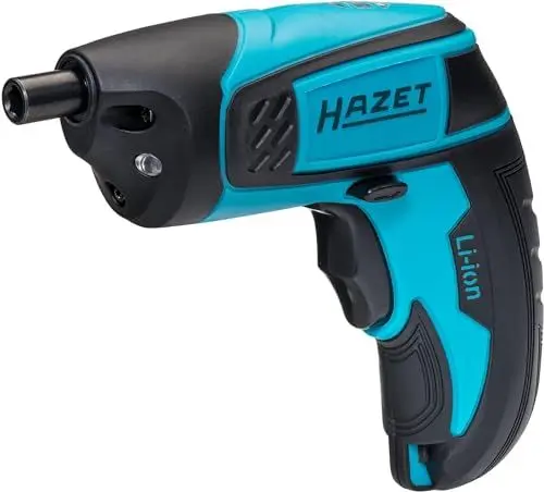Produktbild: HAZET 1/4″ Bit Akku Schrauber Satz 9230B-1, 7-teilig, 4.5 Nm Lösemoment, Innen TORX, Pozidriv PZ, Innen Sechskant, 180 U/min, 2,5 Ah Akku, inkl. Holster