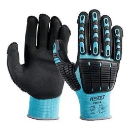 Produktbild: HAZET 1987-6 Mechaniker Handschuhe, Schutz durch TPR-Protektoren, Feinstrickgewebe, hohe Griffigkeit, lange Einsatzdauer, Größe L, geprüft gegen mechanische Risiken, Schnittschutz