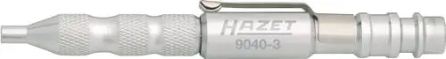 Produktbild: HAZET Ausblasstift 9040-3 I Druckluft-Werkzeug mit 3 mm Düse und 360 l / min, integrierter Kupplungsstecker 7,2 mm, 12 bar Eingangsdruck, mit praktischem Anhängeclip