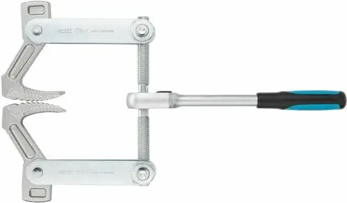 Produktbild: HAZET Balken-Zuggerät 1774-1 I Spannweg: 115 mm, Gesamtbreite: 440 mm, Knarrenlänge: 275 mm, Trapezgewinde TR 16 x 5 I zum Spannen, Ziehen und Zusammenpressen von Hölzern