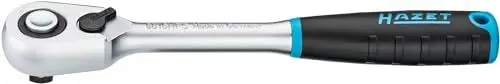 Produktbild: HAZET HiPer Feinzahn-Umschaltknarre 8816HPS I Vierkant 10 mm (3/8 Zoll) I Anzahl Zähne: 90 I Betätigungswinkel 4 Grad I für den Einsatz in engsten Bauräumen