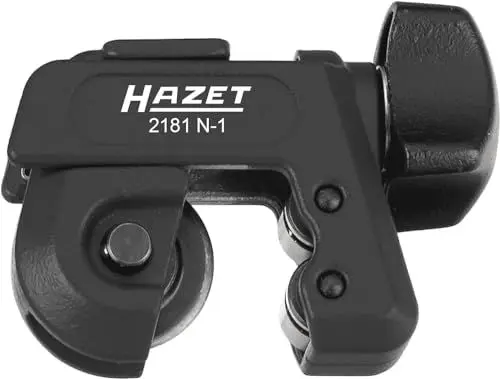 Produktbild: HAZET Klein-Rohrabschneiider 2181N-1 mit Instant Change System (ICS) I ergonomischer Drehknauf für e Handhabung - zum Schneiden von Aluminium, Kupfer und dünnwandigen Metallrohren