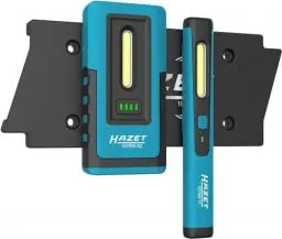 Produktbild: HAZET LED Lampen Set 1979NW/3 (3-teilig) I kleine und kompakte Werkstatt-Lampen mit hoher Leuchtleistung, stufenlos dimmbar, inkl. wireless charging pad mit Magnet-Haltefunktion
