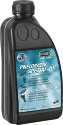 Produktbild: HAZET Pneumatik Spezial-Öl 9400-1000 I 1 l, Silikonfreies Spezial-Öl für Pneumatik-Werkzeuge wie Schlagschrauber und Schleifgeräte, Erhöhung von Maschinenstandzeiten, Made in Germany