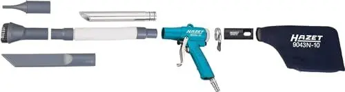 Produktbild: HAZET Saug-/ Blaspistole 9043N-10 I praktische Einhandumschaltung, mit Metallgehäuse, Vakuumlevel: 7,5 mmHg I zum absaugen von Schmutz in den Staubbeutel sowie Ausblasen von Oberflächen