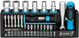 Produktbild: HAZET SmartHolder Werkzeug-Halter 2300SH-1 I 39-teiliges Werkzeug Bit-Set, Antrieb: Sechskant 6,3 (1/4 Zoll), Vierkant 6,3 mm (1/4 Zoll) I praktischer Werkzeug Satz extrem handlich und kompakt