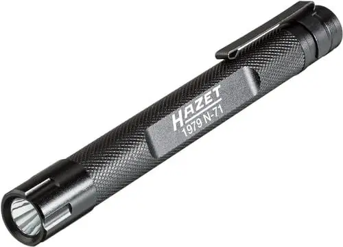 Produktbild: HAZET Stiftleuchte 1979N-71 I zur en Ausleuchtung dunkler Arbeitsbereiche in Industrie, Werkstatt, Hobby oder Haushalt I verbesserte Ausführung, 100 % heller für bis zu 75 m Leuchtweite