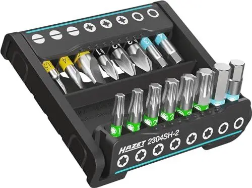 Produktbild: HAZET - Smart Holder 2304SH-2 I Praktischer Werkzeughalter 16 – teilig I Abtrieb: 6,3 (1/4 Zoll) I Aufgewahrung von Metallteilen, Ordnung, Organisation I Made in Germany