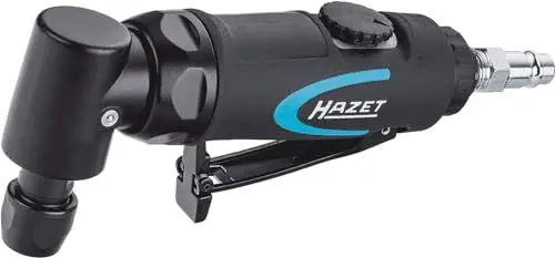 Produktbild: HAZET Stabschleifer 9032N-5 I abgewinkelte Ausführung für stufenlose Drehzahl-Regulierung, 12,91 mm (1/4″) Innengewinde, inkl. Kupplungsstecker I handliches Gerät zum Schleifen