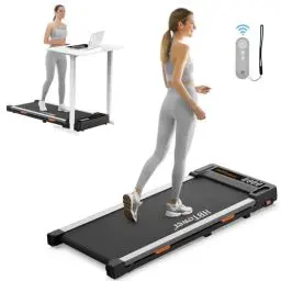 Produktbild: HBTower Walking Pad, Laufband für zuhause, Schreibtisch-Laufband für Home Office, 2 in 1 Tragbares Laufband mit Fernbedienung, Walking Jogging Maschine mit LED Display