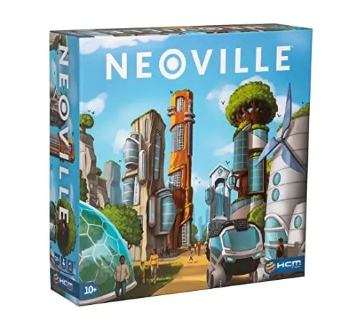 Produktbild: HCM Kinzel - Neoville - für visionäre Architekten, die ultimative naturverbundene Stadt der Zukunft - Städtebauspiel, Strategiespiel - ab 2 Spieler ab 10 Jahren - 55195, Mehrfarbig
