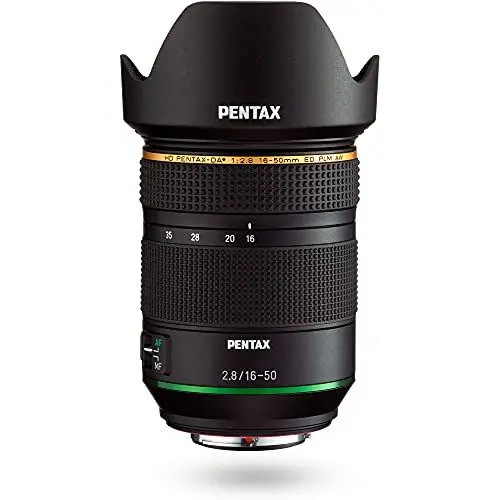 Produktbild: HD Pentax DA 16-50mm F2,8ED PLM AW Standard-Zoomobjektiv mit großer Blende für die Verwendung mit digitalen Spiegelreflexkameras mit K-Mount-APS-C-Format, 28030