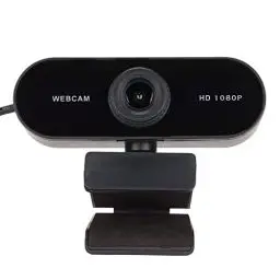 Produktbild: HD Webcam, 1920x1080 30 FPS PC Kamera mit Mikrofon, 360° Sichtfeld, Manueller Fokus, USB Plug Play Laptop Webkamera, für Video, Chat, für Win10/7/Vist/XP/Android/iOS/Linux Laptop, Desktop, Computer