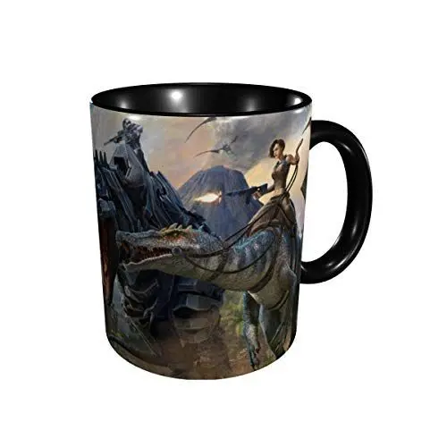 Produktbild: Hdadwy Ark Survival Evolved Kaffeebecher Mikrowelle Safe 3D Printed Mug Reisebecher Geschenk für Kaffee, Tee, Kakao, Getreide