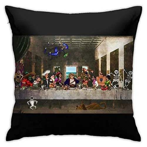 Produktbild: Hdadwy Last Monkey Island Supper Home Dekorative Kissenbezüge für Sofa Couch Kissen Kissenbezüge 18x18 Zoll