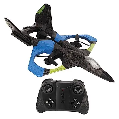 Produktbild: HD-Drohne RC-Flugzeug mit Lichtern, Luftbildfotografie, Dual-Mode-Schwerkraftsensor-Segelflugzeug für und Erwachsene (BLUE)