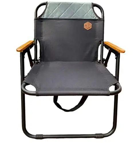 Produktbild: hdg Campingstuhl Klappstuhl bis 150 kg Stabiler Anglerstuhl platzsparende Campingstühle für Wohnmobil tragbar klappbar Camping Stuhl Gartenmöbel Camping Chair James