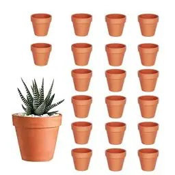 Produktbild: HDKAJL Tontöpfe Klein, 20 Stück Mini Blumentopf, Tontöpfe zum Basteln, 3.5cm Klein Terrakotta Töpfe mit Abflussloch, Keramik Blumentöpfe für Pflanzen im Innen und Außenkaktus Sukkulenten Hauspflanzen